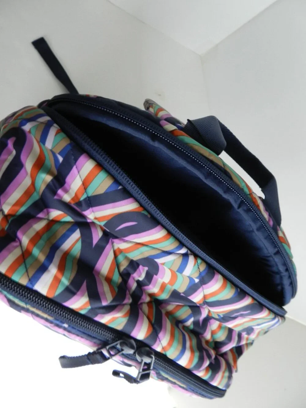 Vera Bradley Ultralight Essential LARGE Backpack Laptop Bag in Retro Ribbons